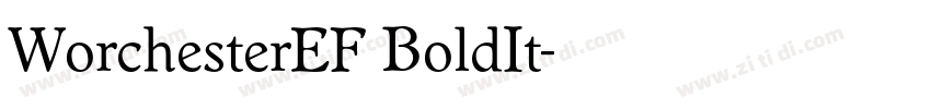 WorchesterEF BoldIt字体转换